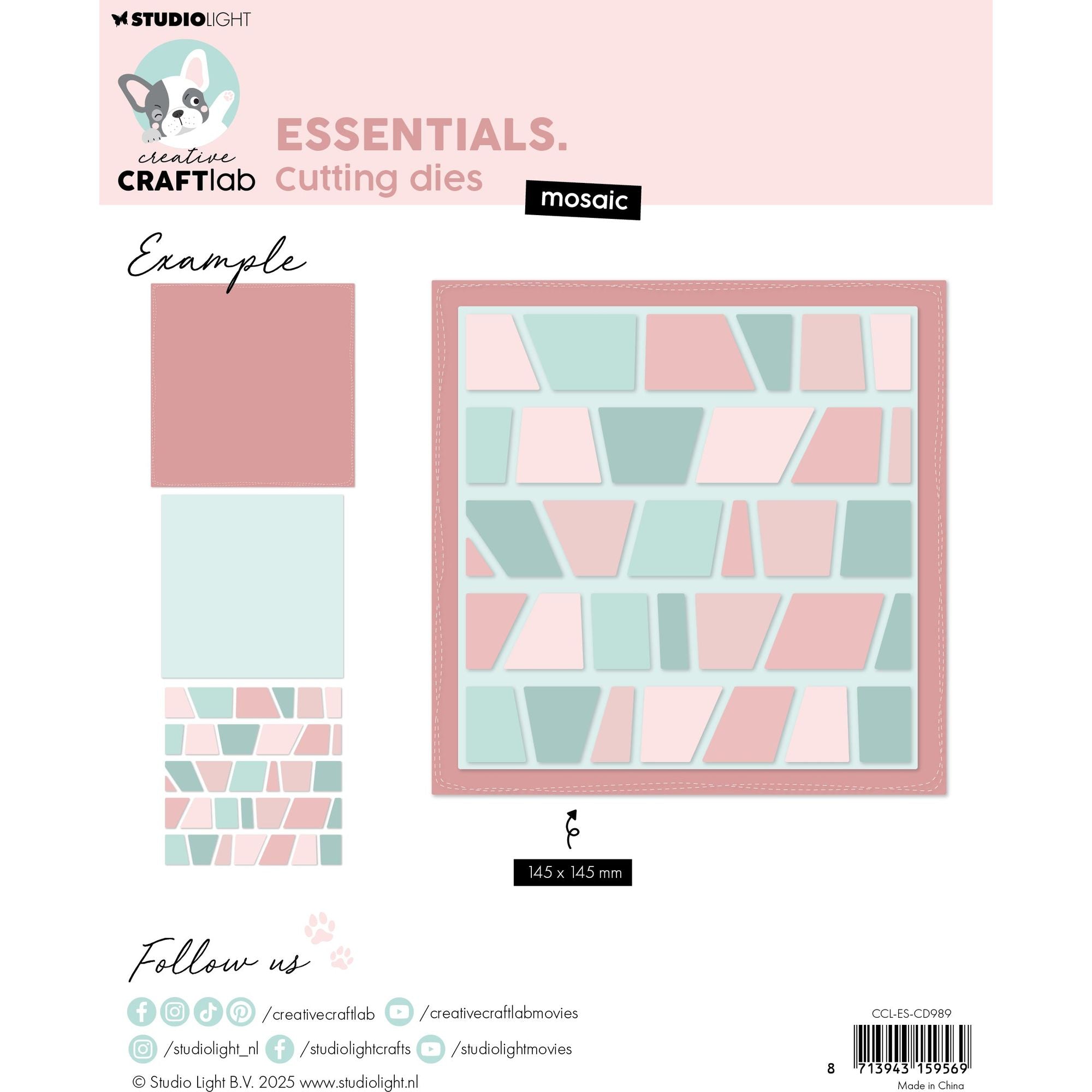 Studio Light Mosaic Essentials Dies ccl-es-cd989 color