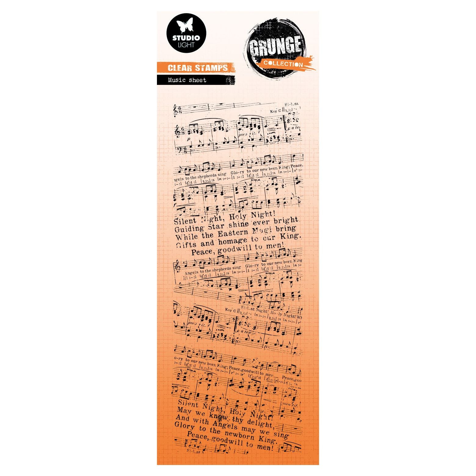 Studio Light Music Sheet Clear Stamp sl-gr-stamp839