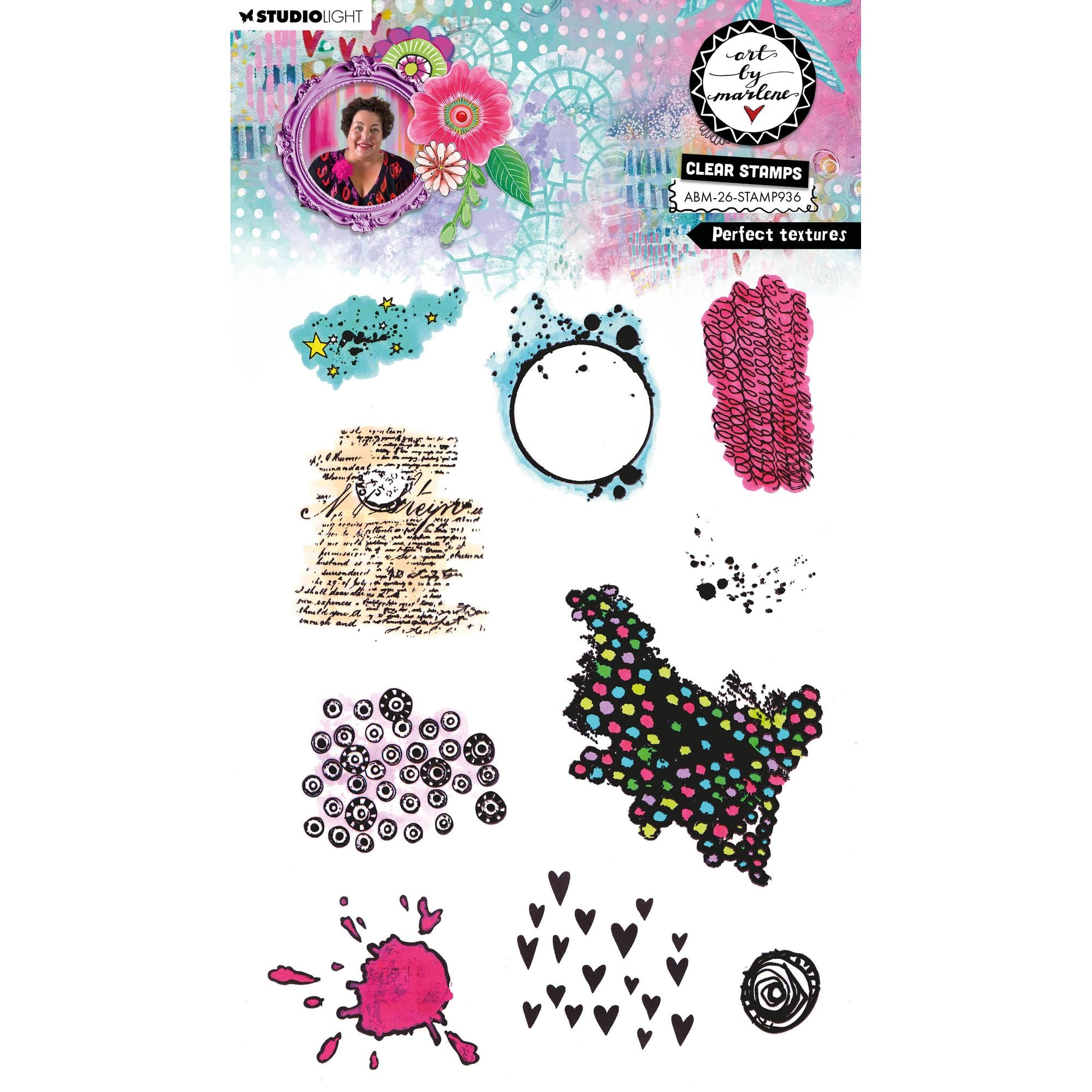 Studio Light Perfect Textures Clear Stamp Set Studio Light Perfect Textures Clear Stamp Set
