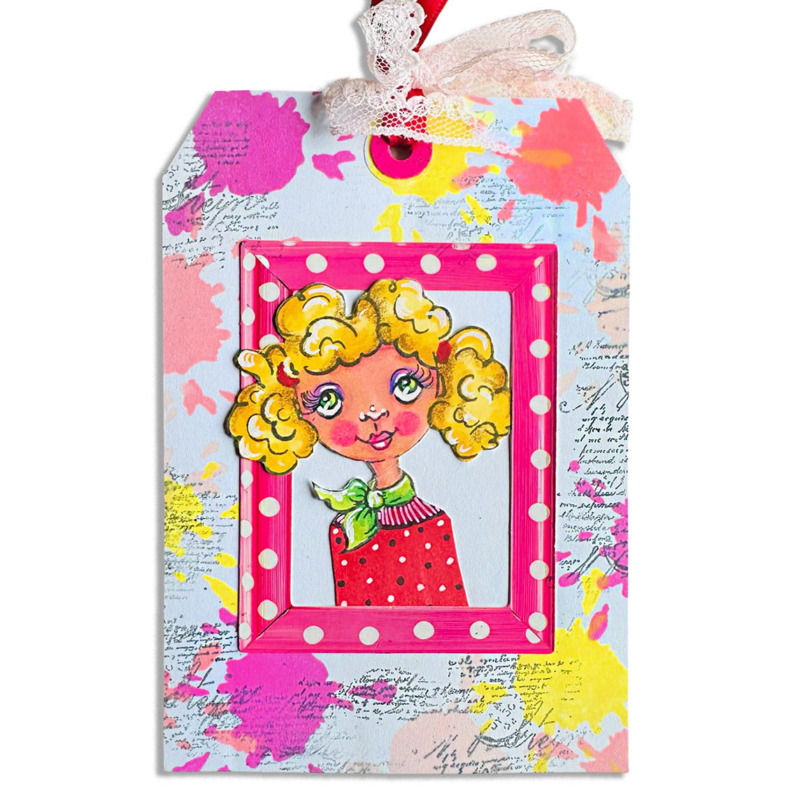 Studio Light Perfect Textures Clear Stamps abm-26-stamp936 girl tag