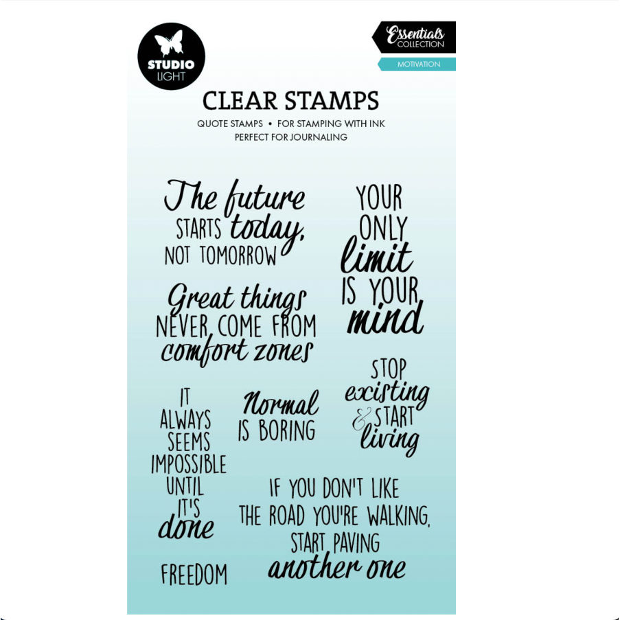 Studio Light Quotes Motivation Essentials Clear Stamps sl-es-stamp928