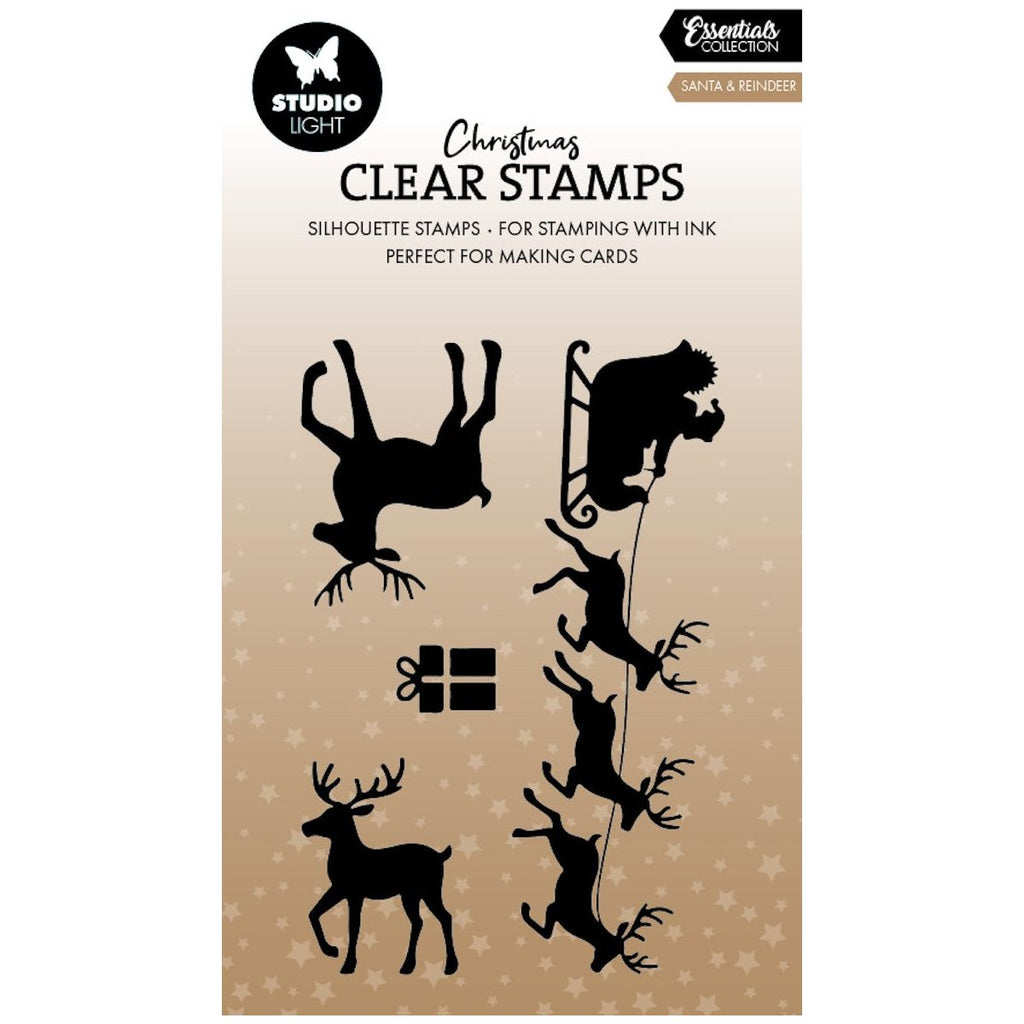 Studio Light Santa and Reindeer Clear Stamps sl-es-stamp855