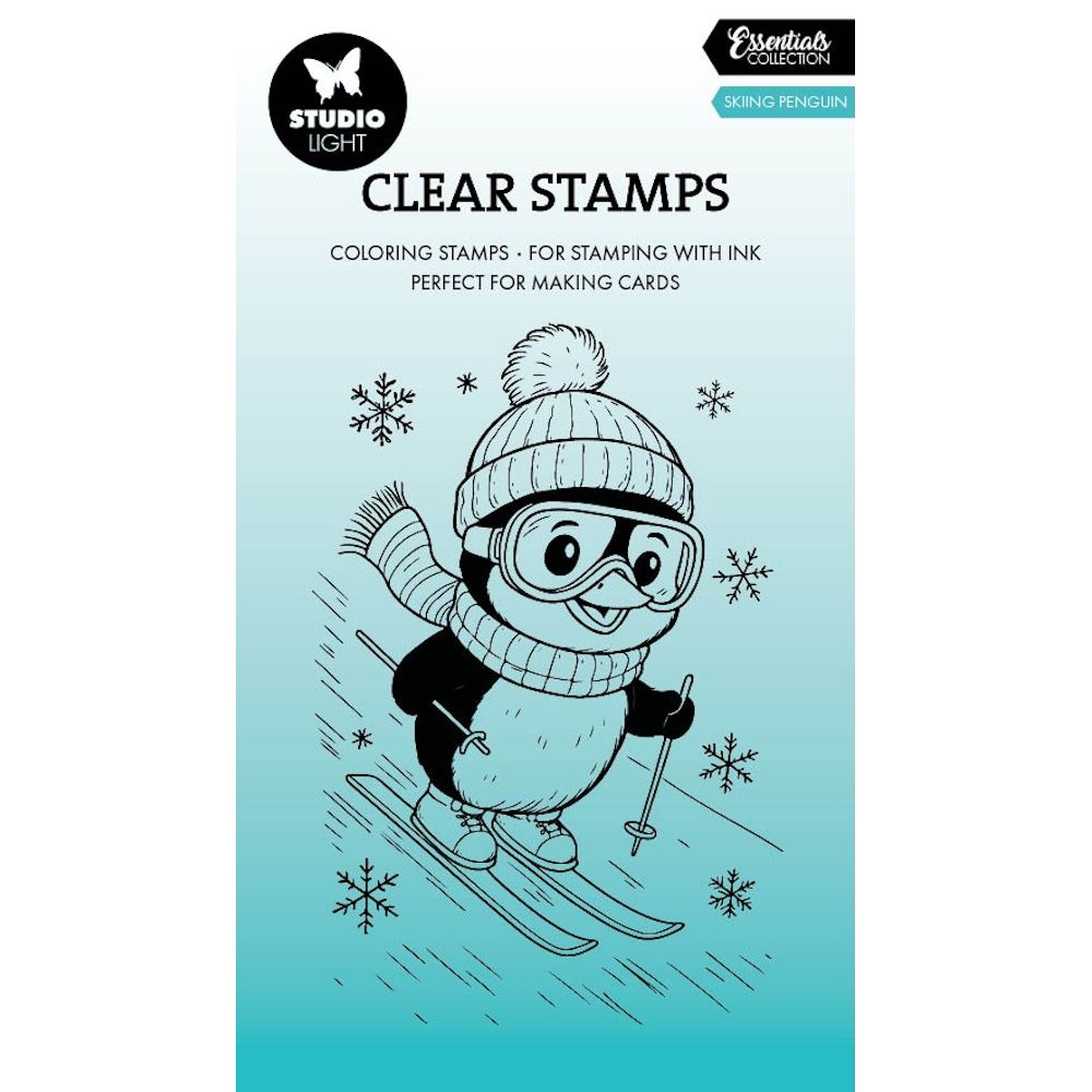 Studio Light Skiing Penguin Essentials Clear Stamp sl-es-stamp897