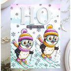 Studio Light Skiing Penguin Essentials Clear Stamp sl-es-stamp897 ho