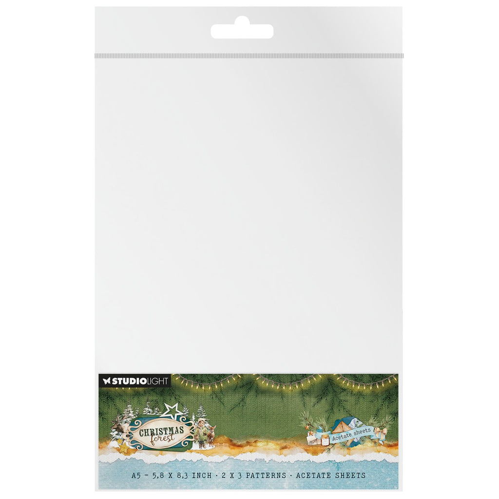 Studio Light Snow and Landscape Christmas Forest Acetate Sheets sl-cf-acs22