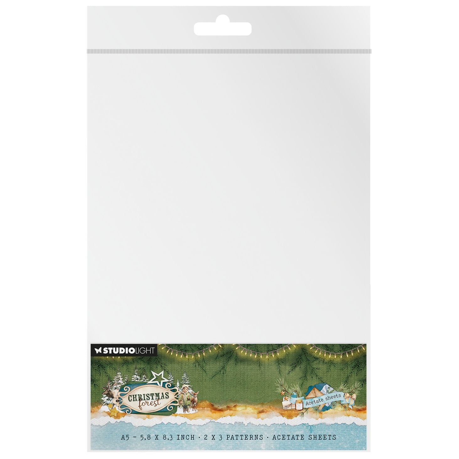 Studio Light Snow and Landscape Christmas Forest Acetate Sheets sl-cf-acs22