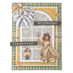 Studio Light Snow and Landscape Christmas Forest Acetate Sheets sl-cf-acs22 gold bow candle christmas new year card
