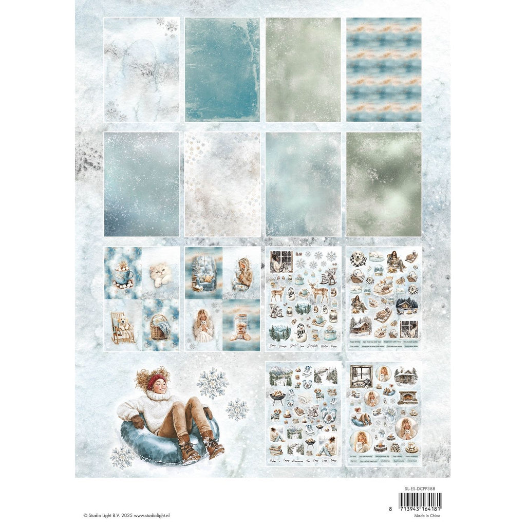 Studio Light Snowy Winter Days Essentials Die-cut Paper Pad sl-es-dcpp388 package back