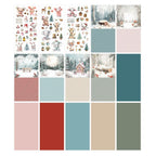 Studio Light Snowy Winter Essentials Card Making Pad ccl-es-cmp42 card stock and stickers