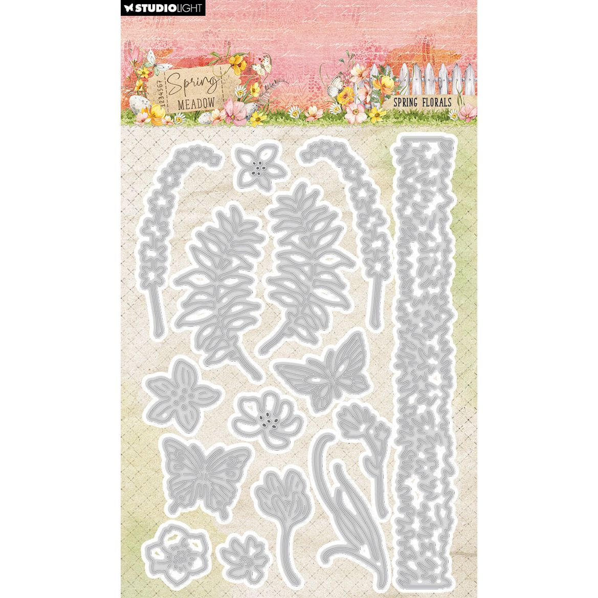 Studio Light Spring Florals Spring Meadow Dies sl-sm-cd949