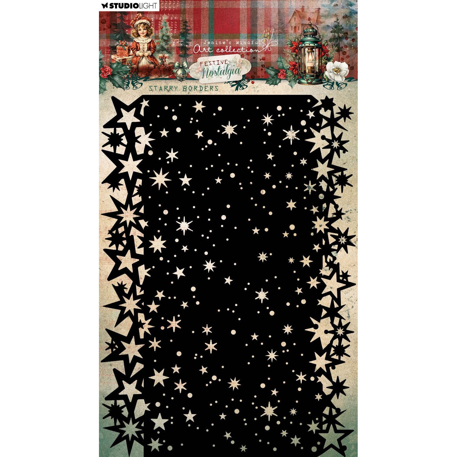 Studio Light Starry Borders Stencil jma-fn-mask302