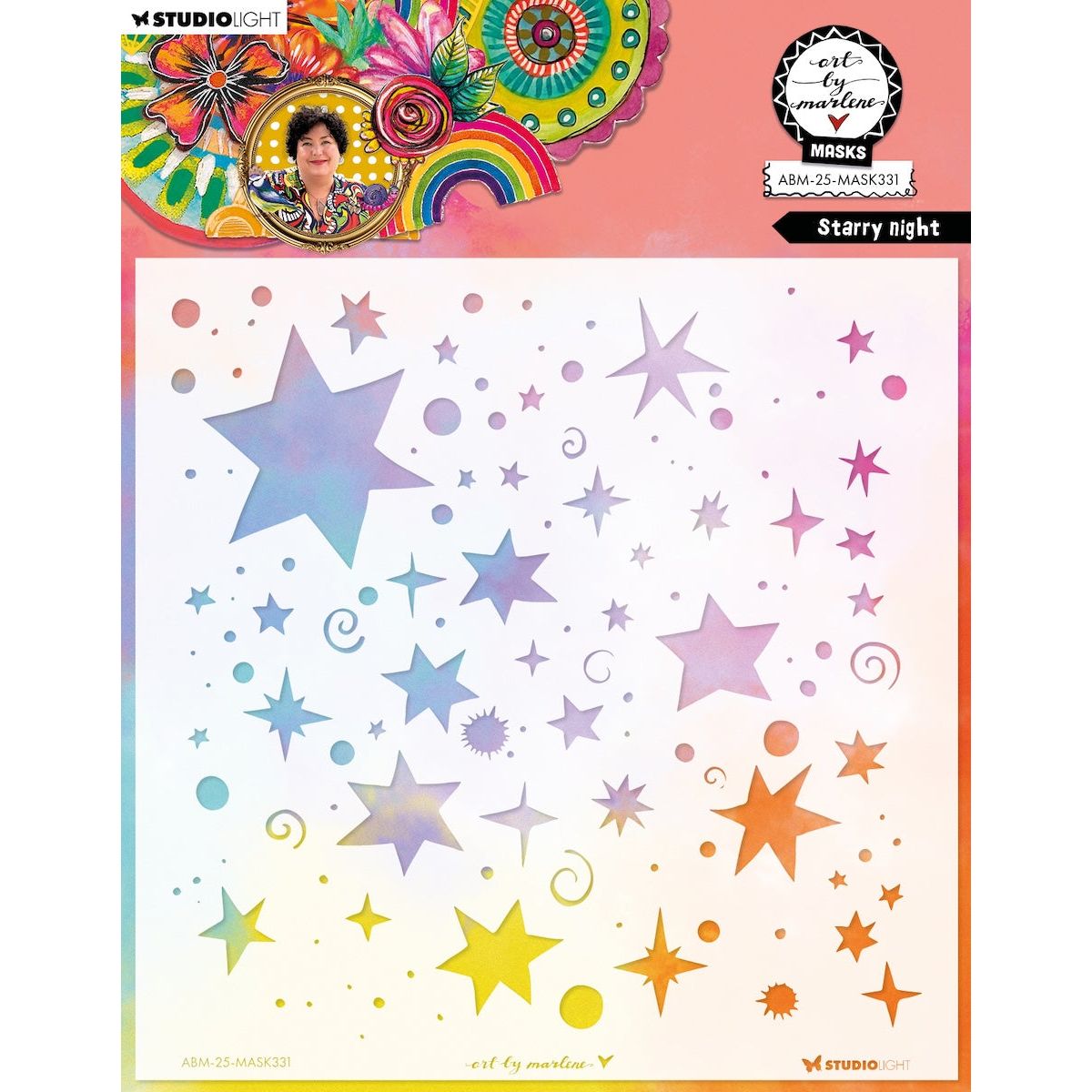 Studio Light Starry Night Stencil abm-25-mask331