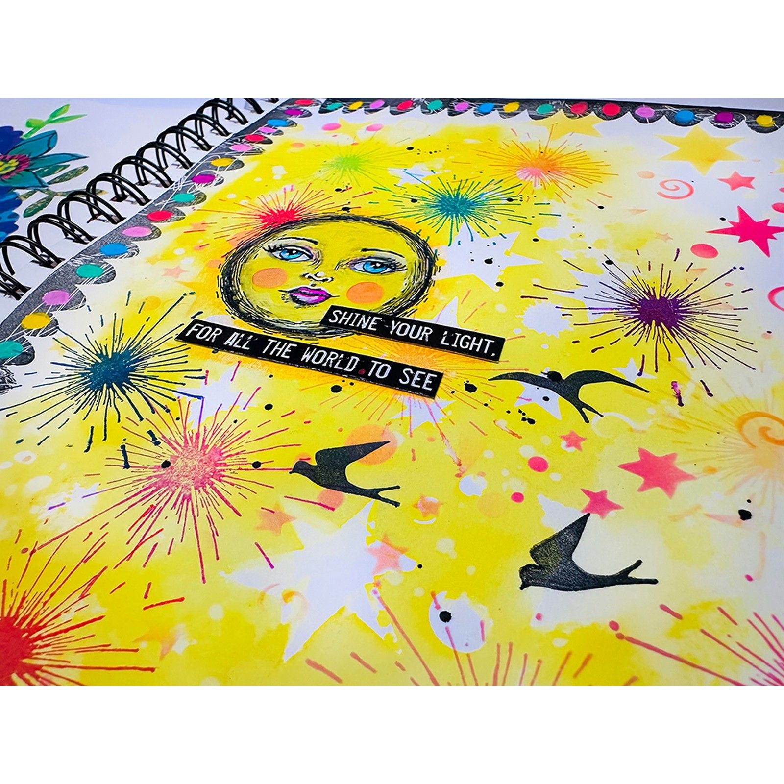 Studio Light Starry Night Stencil abm-25-mask331 moon