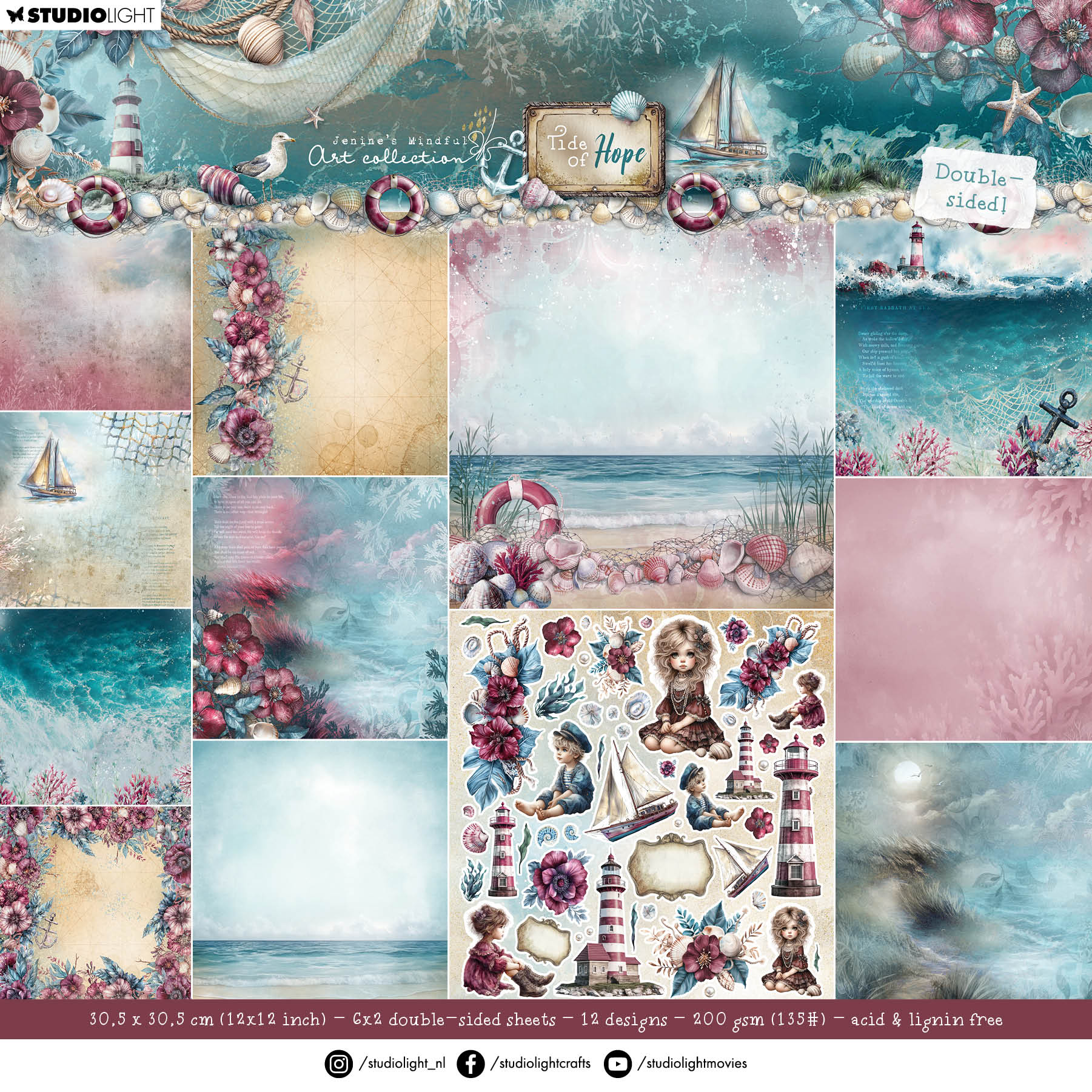 Studio Light Tide of Hope Designer Paper Pad jma-th-dpp435