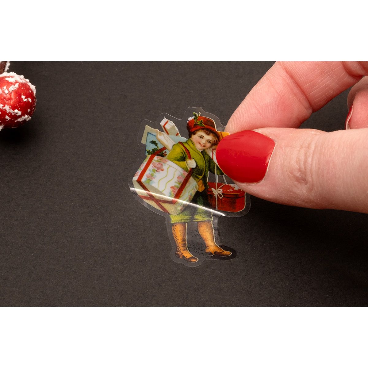 Studio Light Vintage Figures Clear Christmas Stickers sl-es-stic47 presents