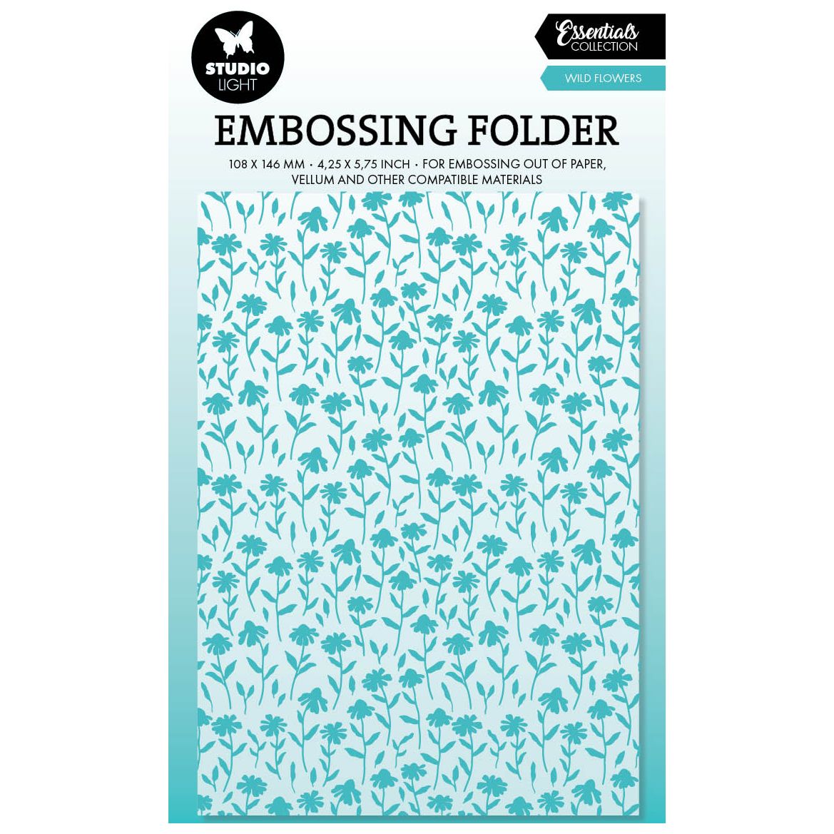 Studio Light Wild Flowers Embossing Folder sl-es-emb28