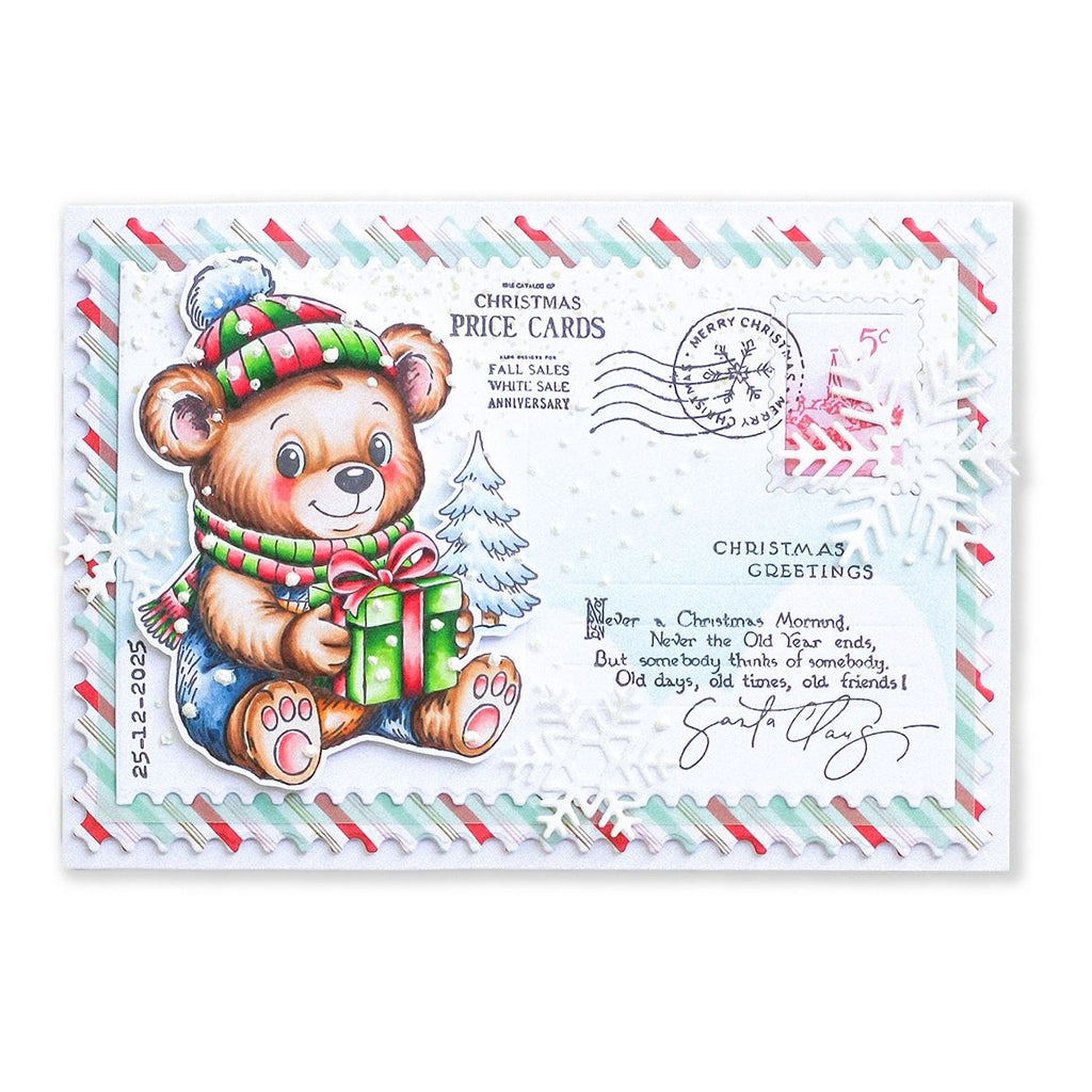 Studio Light Winter Bear Essentials Clear Stamp sl-es-stamp894 postcard