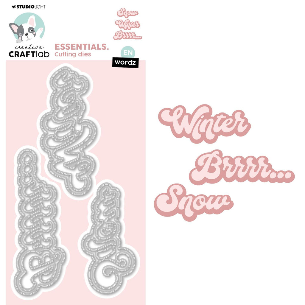 Studio Light Wordz Winter Essentials Dies ccl-es-cd981