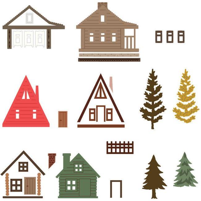 Honey Bee Summer Cabin Die Set hbds-sumcab Houses