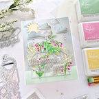 PinkFresh Studio Summer Blooms Stencil Set 154522 Magic In You Card | color-code:ALT01