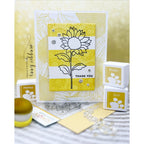 Simon Says Stamp Sunflower Dance Wafer Dies 1431sdc STAMPtember Thank You Card