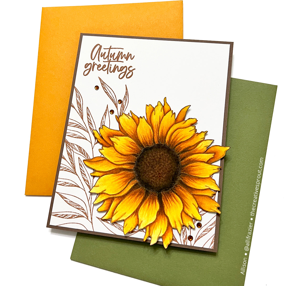 Simon Says Clear Stamp Sunflower Dreams 1294ss STAMPtember Fall Card | color-code:ALT03