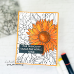 Simon Says Clear Stamp Sunflower Dreams 1294ss STAMPtember Friend Card