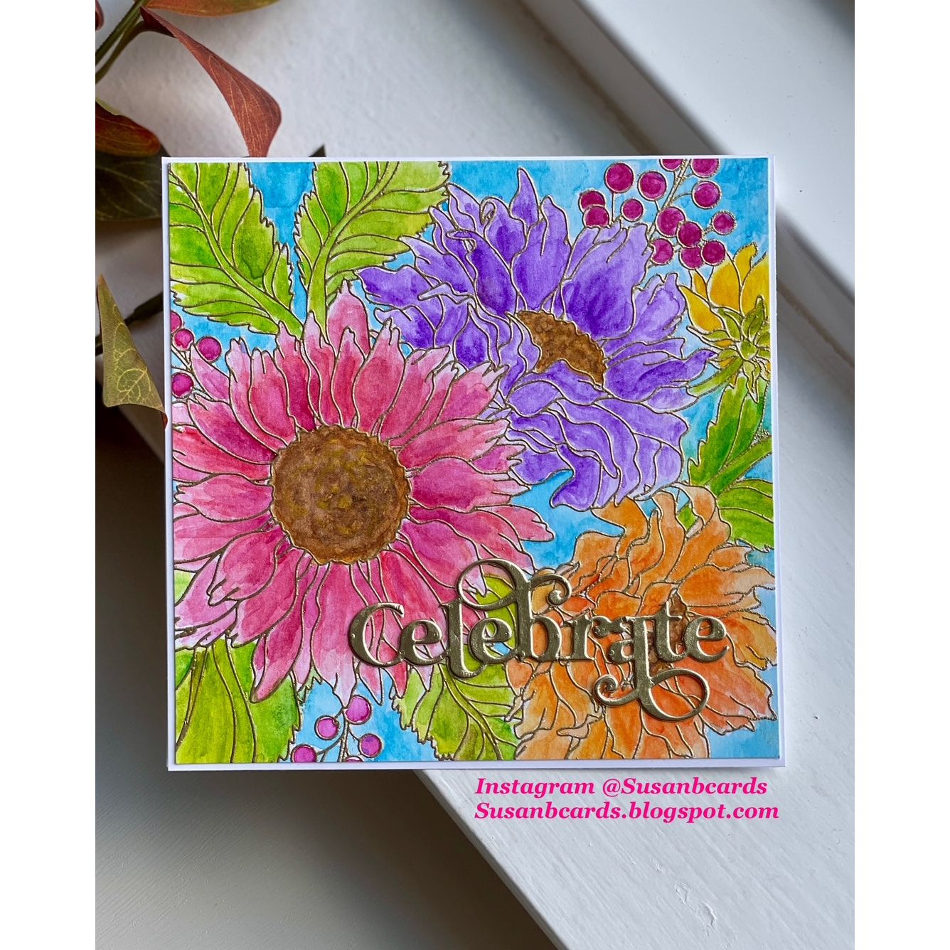 Simon Says Clear Stamp Sunflower Dreams 1294ss STAMPtember Celebrate Card
