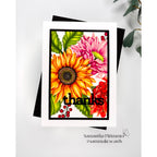 Simon Says Clear Stamp Sunflower Dreams 1294ss STAMPtember Thanks Card