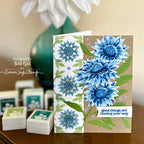 Simon Says Stamp Stencils Sunflower Pattern 1044st Cheering for You Encouragement Card
