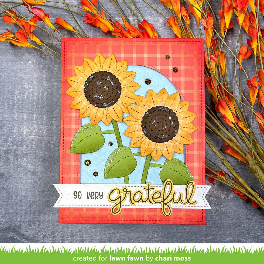 Lawn Fawn Falling Leaves 6x6 Inch Petite Paper Pack lf3480 So Very Grateful | color-code:alt3