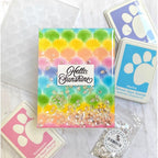 Simon Says Stamp Embossing Folder Sunrise Overlay sf374 Celebrate Hello Card | color-code:ALT01