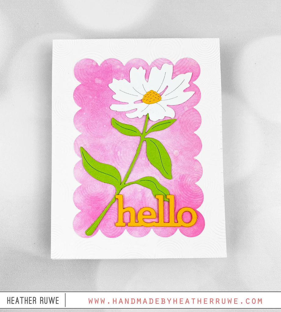 Simon Says Stamp Sunrise Stem Wafer Dies s852 Out Of This World Media Hello Card | color-code:ALT02