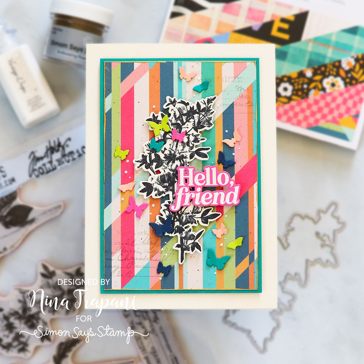 Simon Says Stamps and Dies Sunshine and Smiles set798ss Sunny Vibes Friend Card