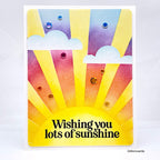Simon Says Stamp Stencils Sunshine 1035st Sunny Vibes Lots of Sunshine Card