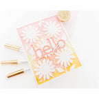 Simon Says Stamp Super Sunflower Plate Wafer Die s843 Just A Note Hello Card