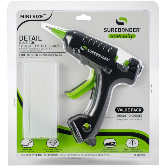 Surebonder High-Temp Mini Detail Tip Glue Gun Kit H-195 in packaging