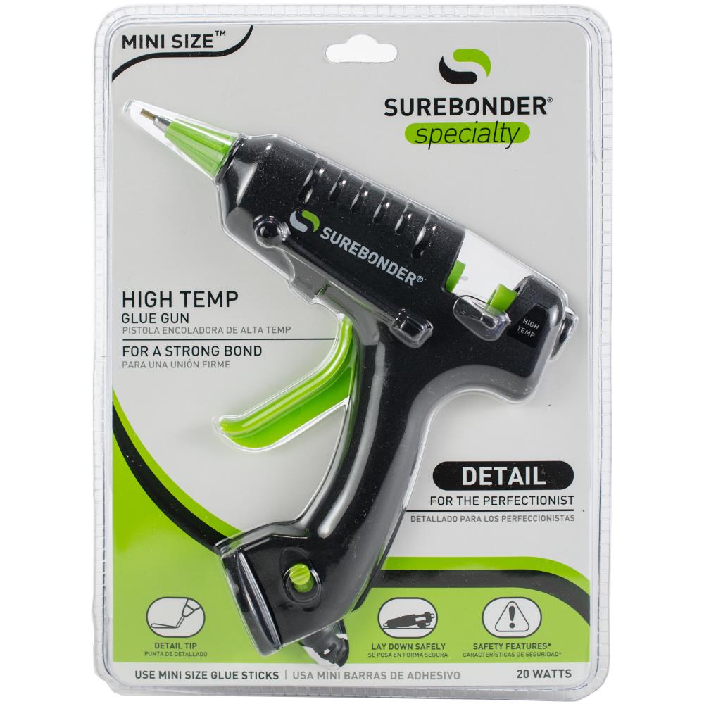 Surebonder High-Temp Mini Detail Tip Glue Gun h-195f in package