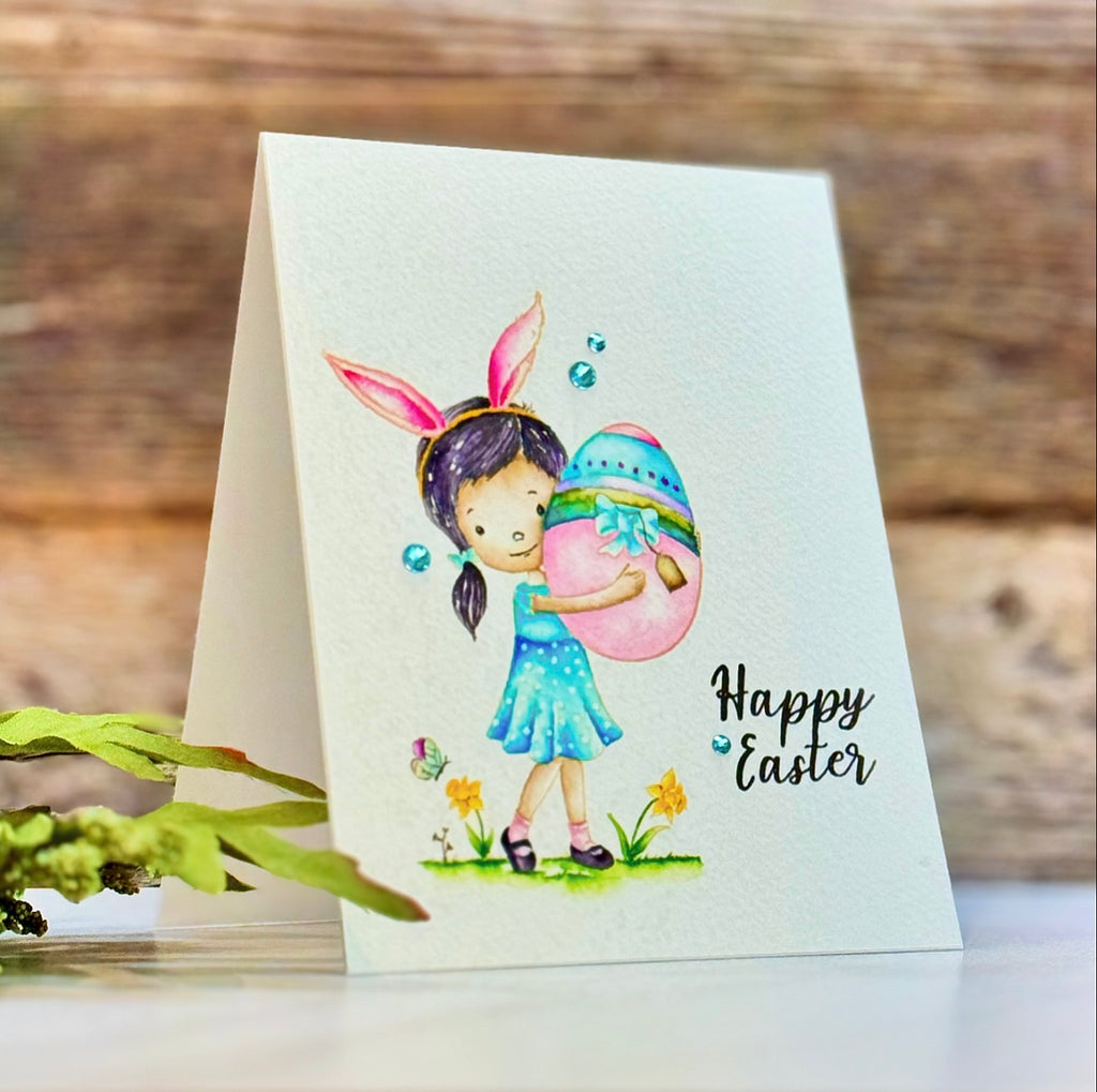 Simon Says Stamp Pawsitively Dazzling Gems Surf se104 Be Bold Easter Card