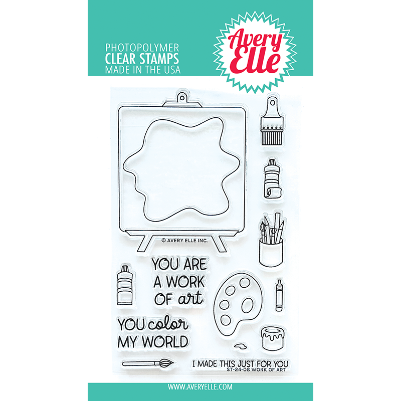 Avery Elle Clear Stamps Work of Art st-24-08
