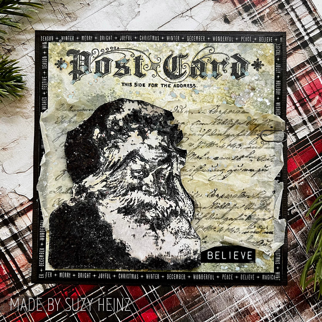 Tim Holtz Cling Rubber Stamps Letter To Santa cms053