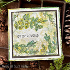 Tim Holtz Clear Stamps and Stencil Sketch Greenery, Plaid and Nordic thmm132