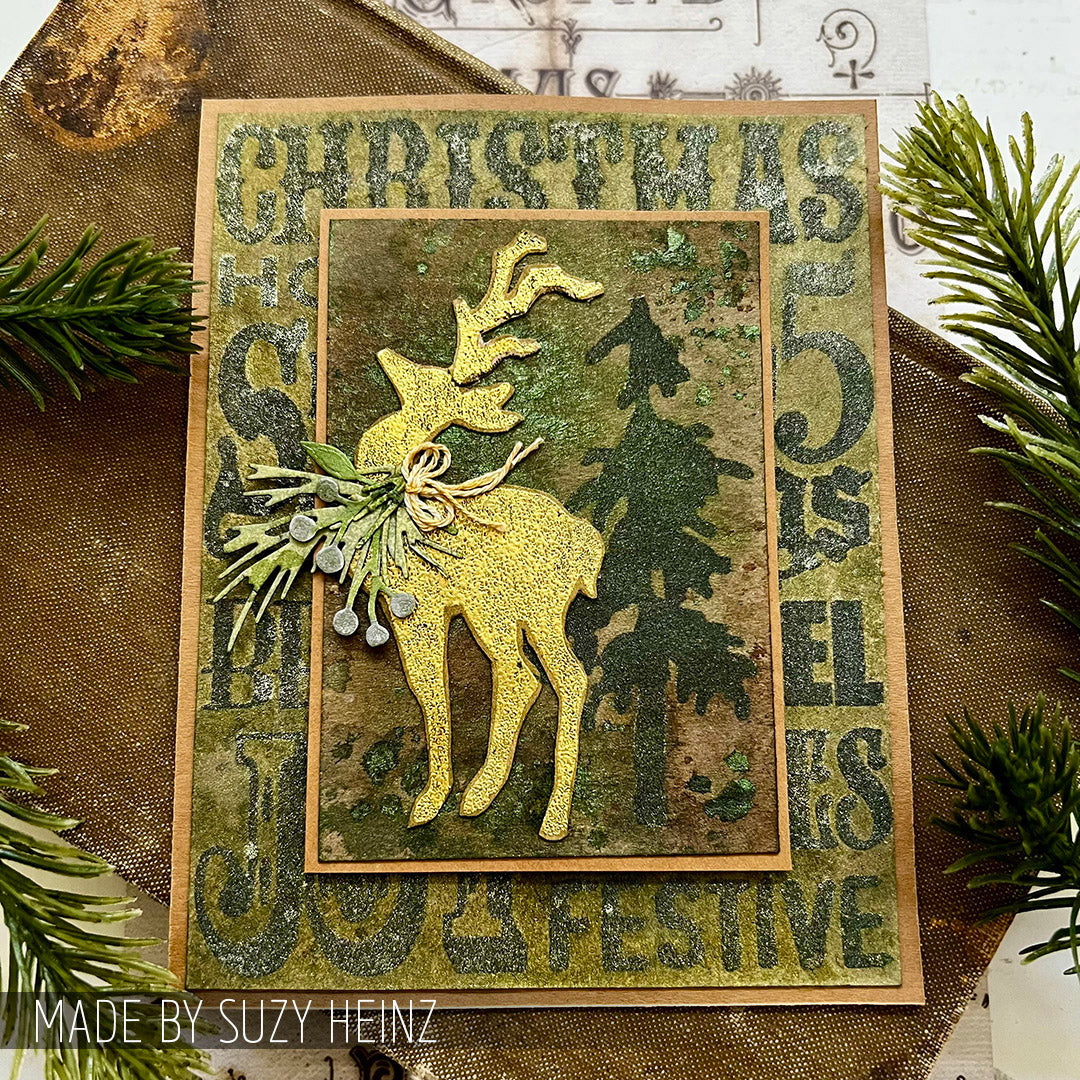Tim Holtz Cling Rubber Stamps Season's Silhouettes cms117