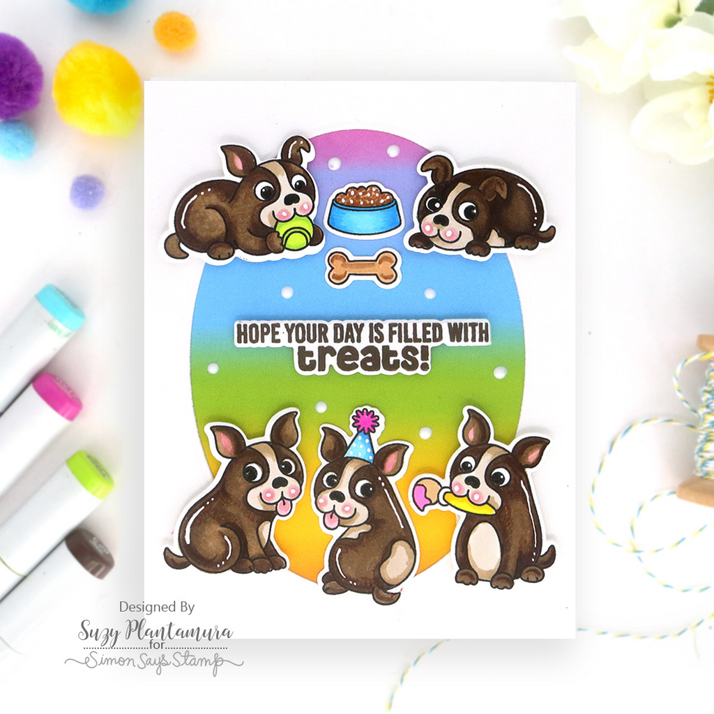 Simon Says Clear Stamps Simon's Pawty 3235ssc Birthday Card | color-code:ALT02