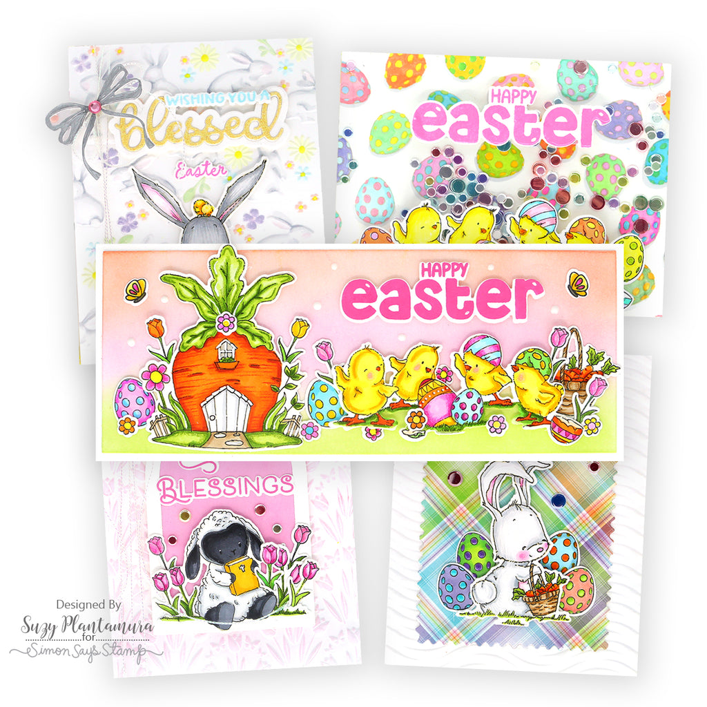 Simon Says Stamps and Dies Bunny Blessings set930bb Favorite Things Easter Cards | color-code:ALT04