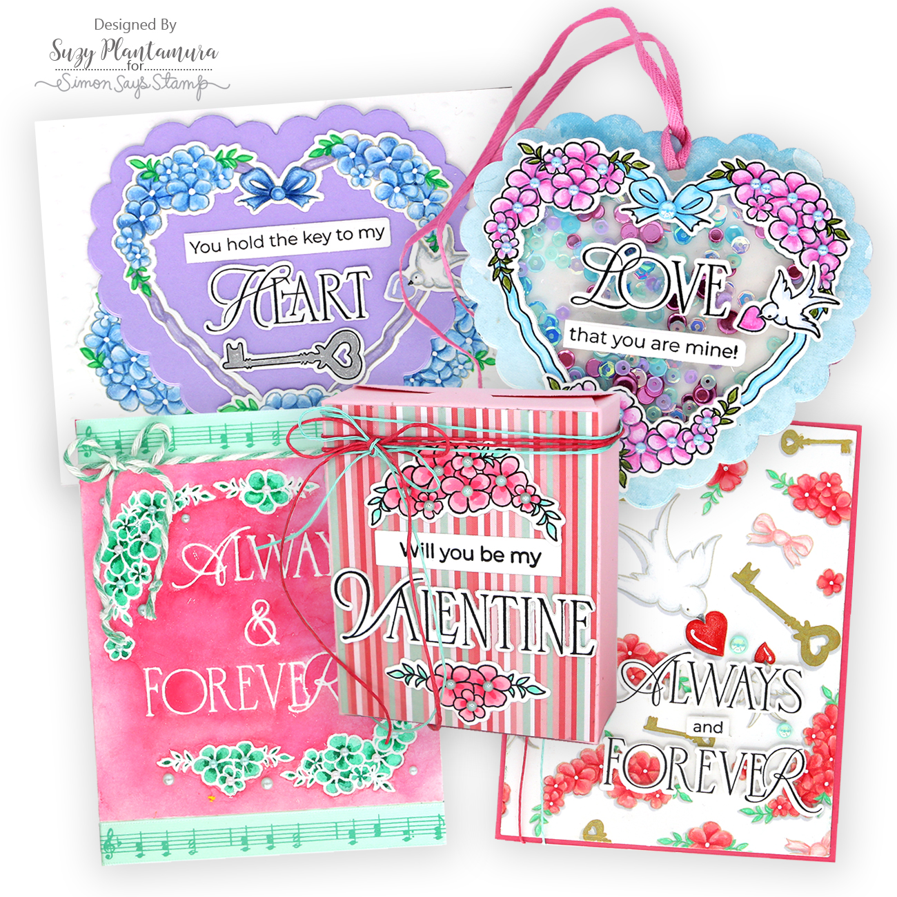 Simon Says Stamps and Dies Always and Forever set912af To Be Loved Valentine's Day projects | color-code:ALT05