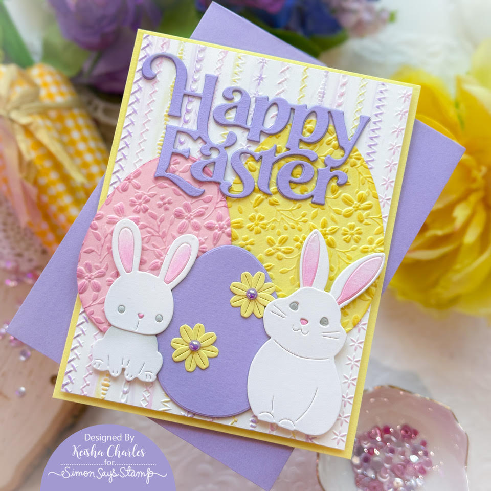 Simon Says Stamp Sweet Bunny Wafer Dies s1100 Beautiful Moments Easter Card | color-code:ALT03