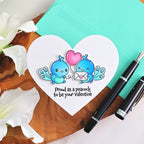 Simon Says Clear Stamps Sweet Peacock 3357ssc Heart to Heart Valentine's Day Card | color-code:ALT01