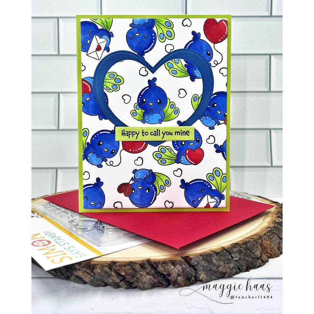 Simon Says Clear Stamps Sweet Peacock 3357ssc Heart to Heart