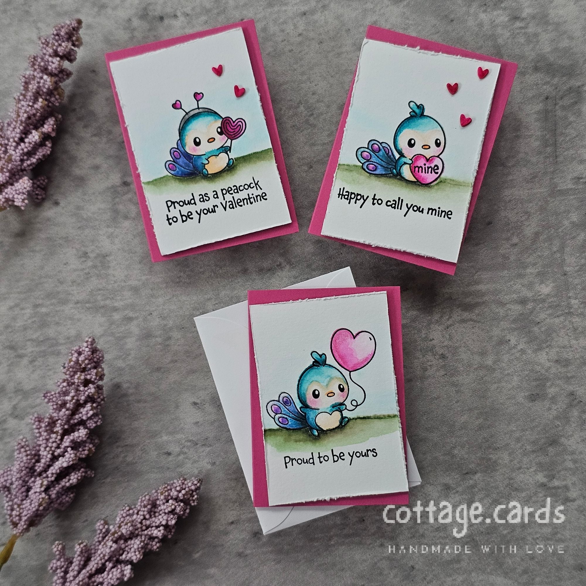 Simon Says Clear Stamps Sweet Peacock 3357ssc Heart to Heart